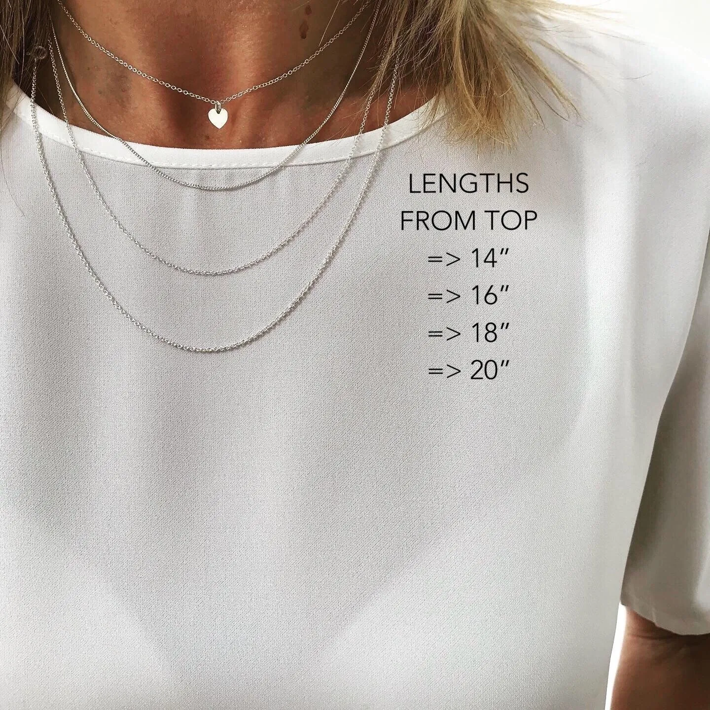 Silver Three Rings Necklace