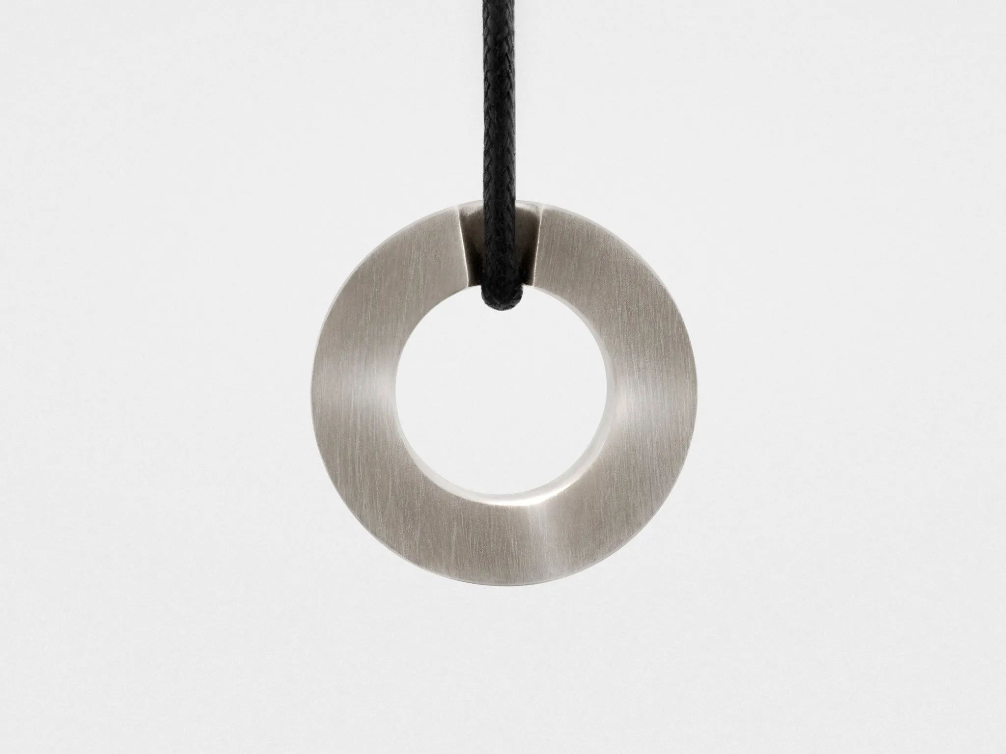 Snake Bones Ring Pendant in Oxidized Sterling Silver