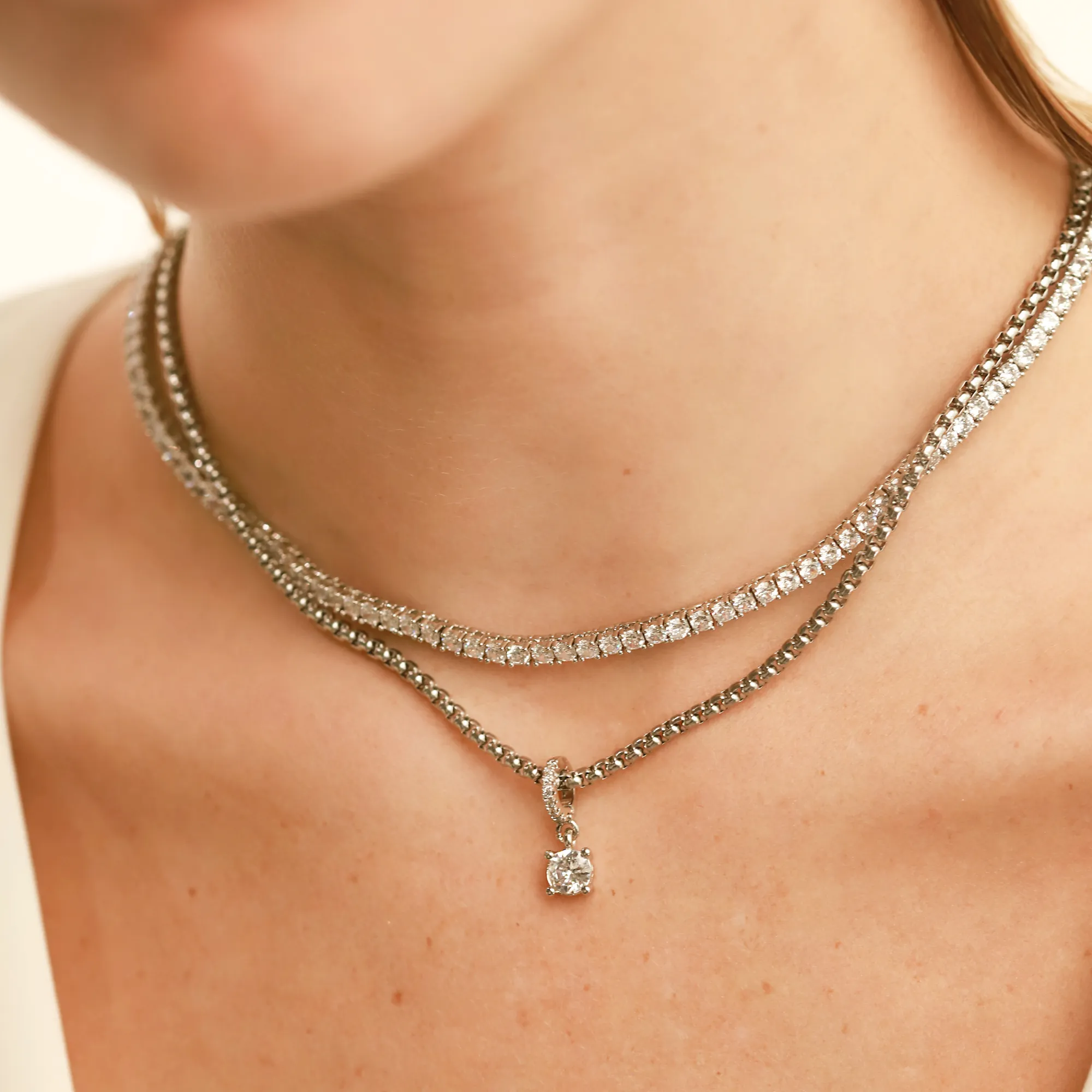 SOLITAIRE CLIP ON CHARM