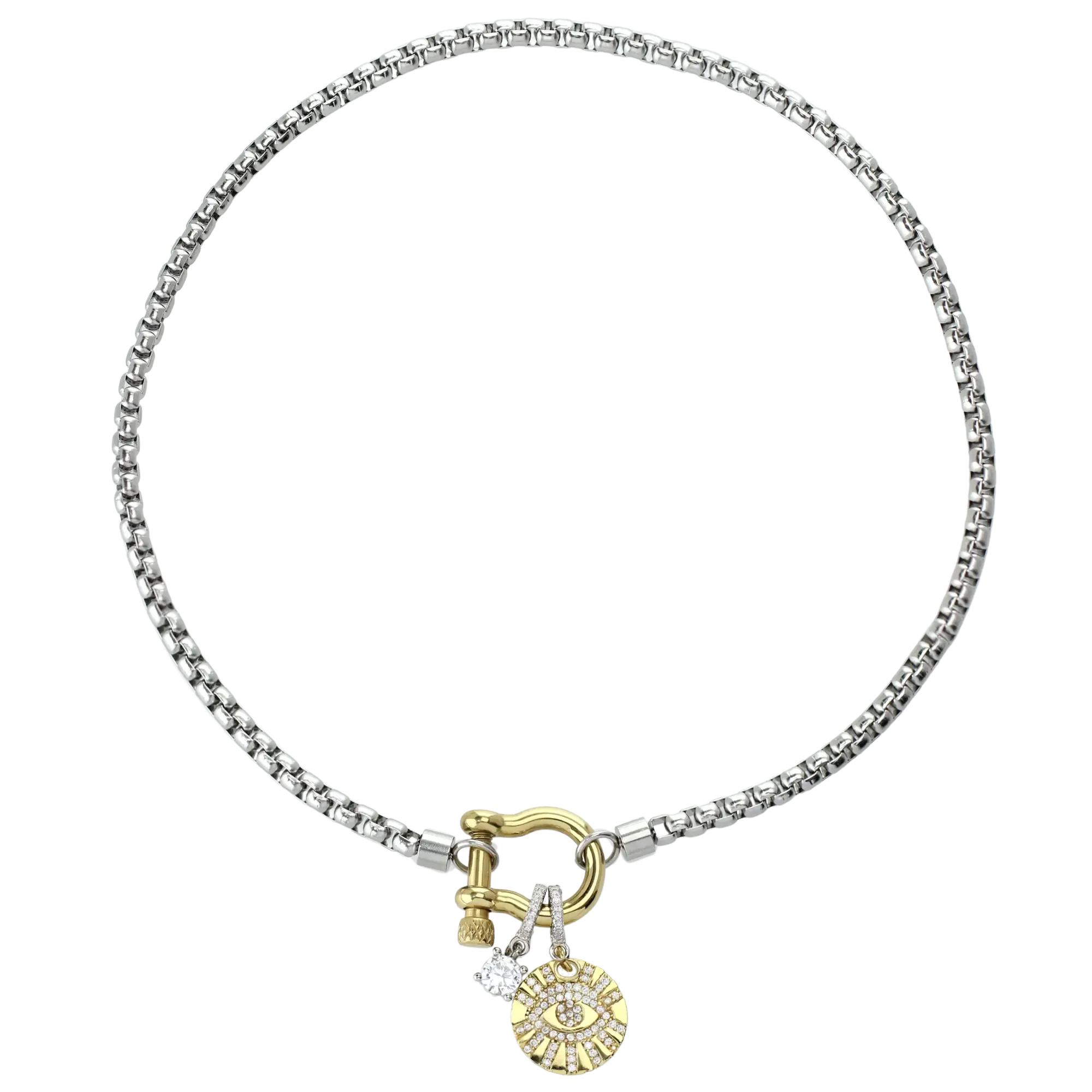 SOLITAIRE CLIP ON CHARM