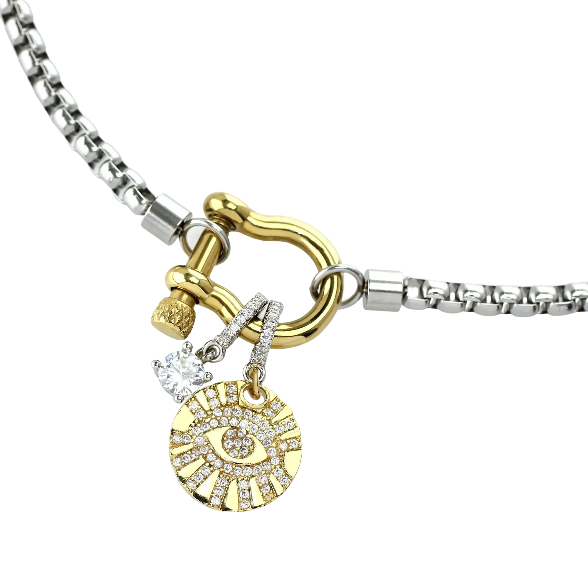 SOLITAIRE CLIP ON CHARM