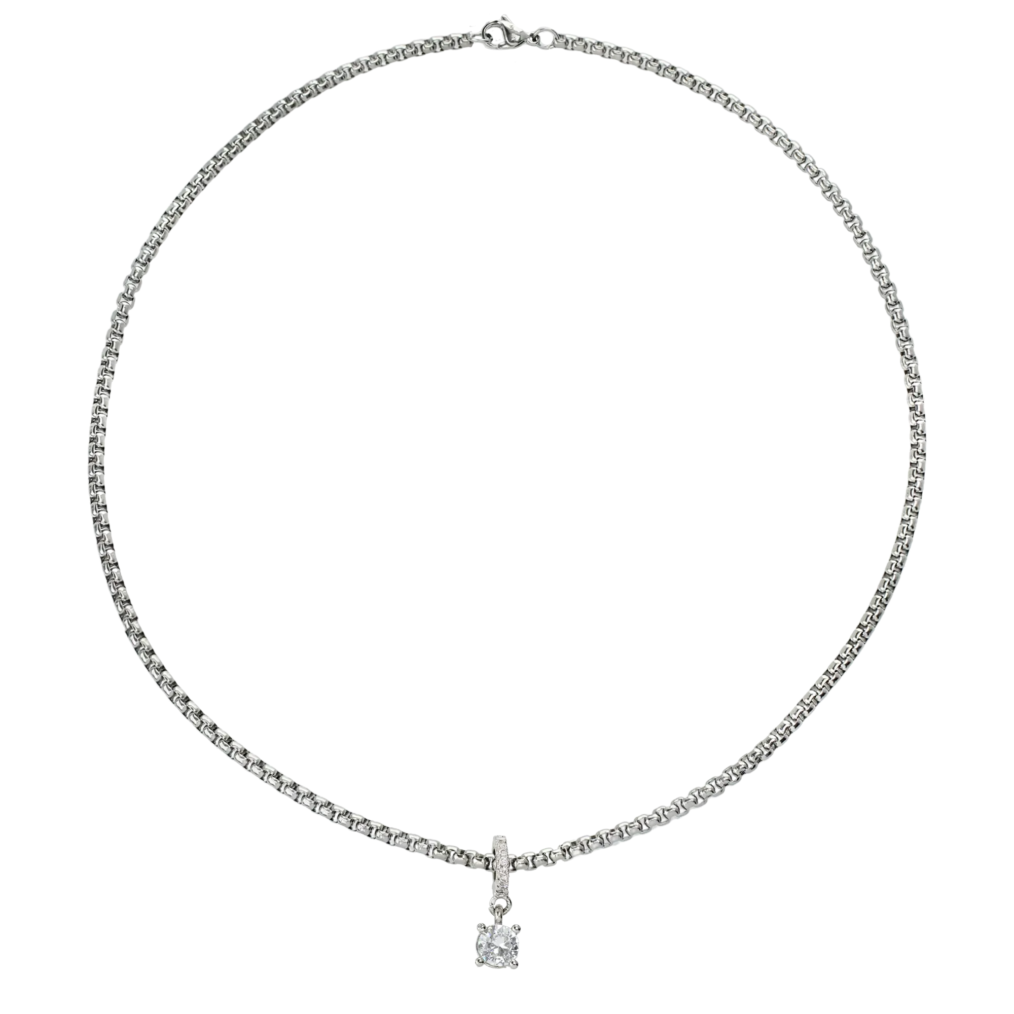 SOLITAIRE CLIP ON CHARM