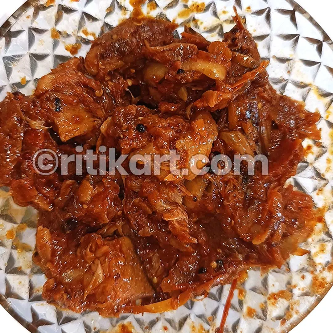 Spicy Jackfruit  Pickle (ରାଗ ପଣସ ଆଚାର).