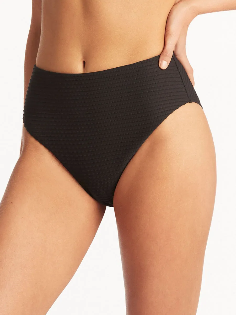 Spinnaker Retro High Waist Pant in Black