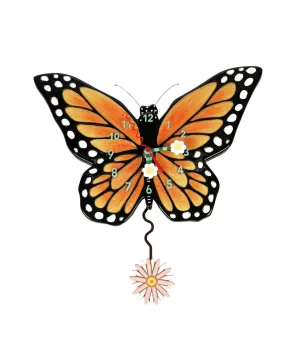Spread Your Wings Butterfly Clock
