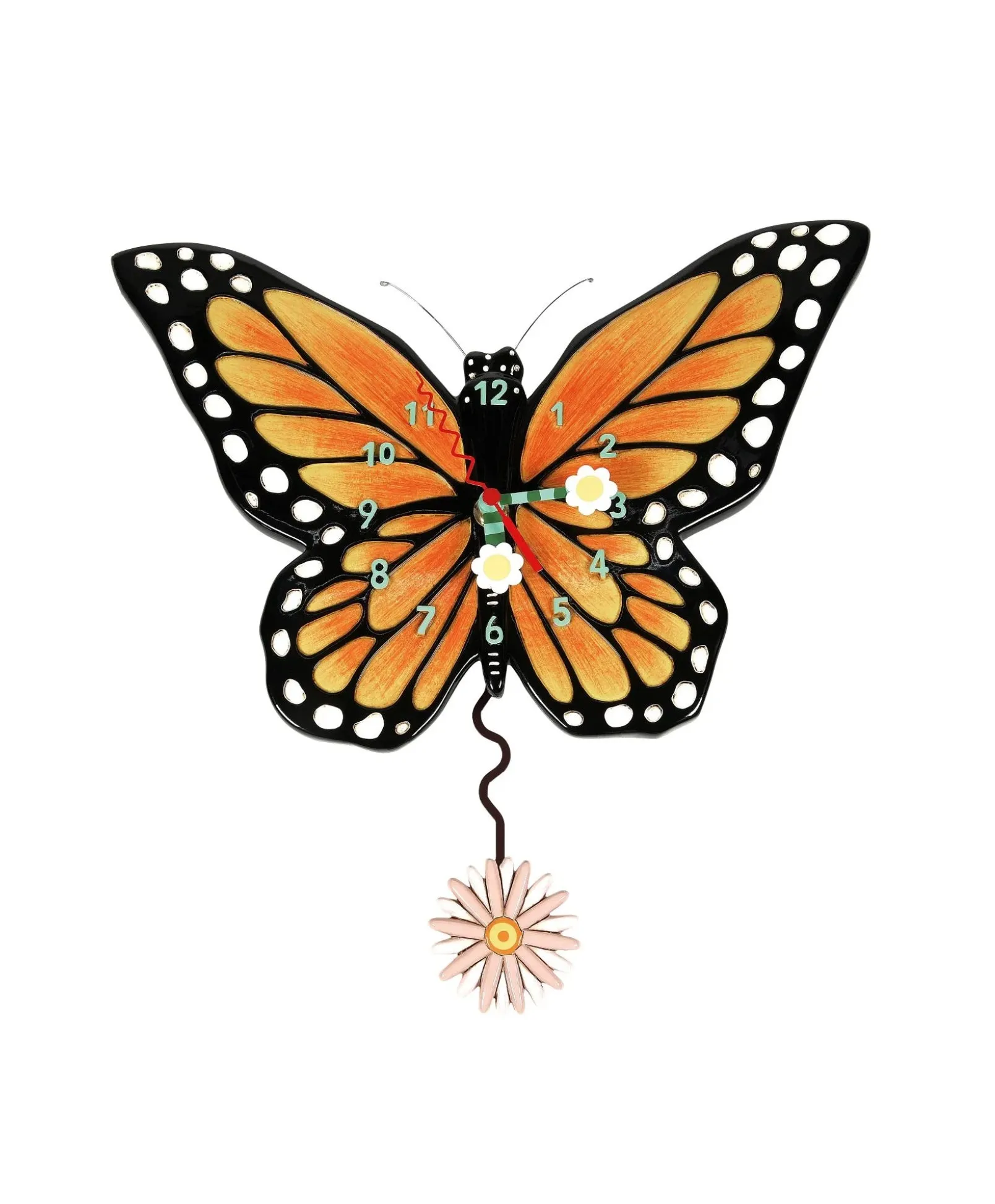 Spread Your Wings Butterfly Clock