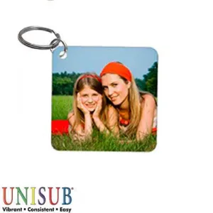 Square Aluminum Keychain