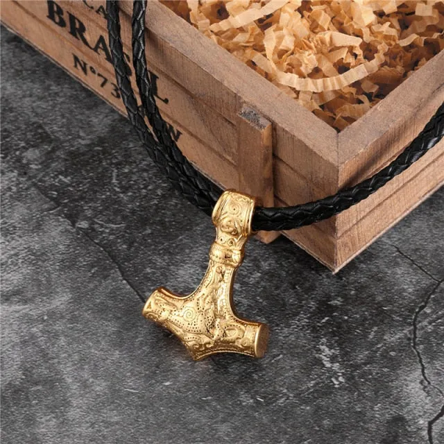 Stainless steel Thor's Hammer Chain Necklace