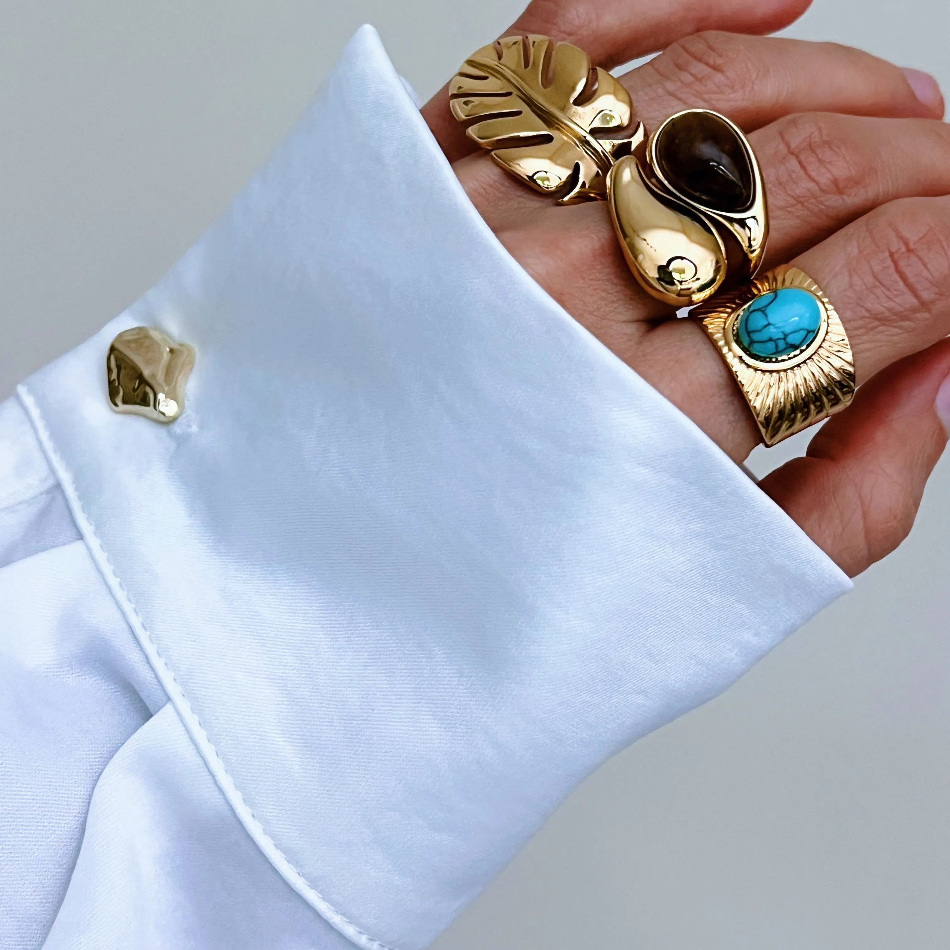 Statement Leaf Ring