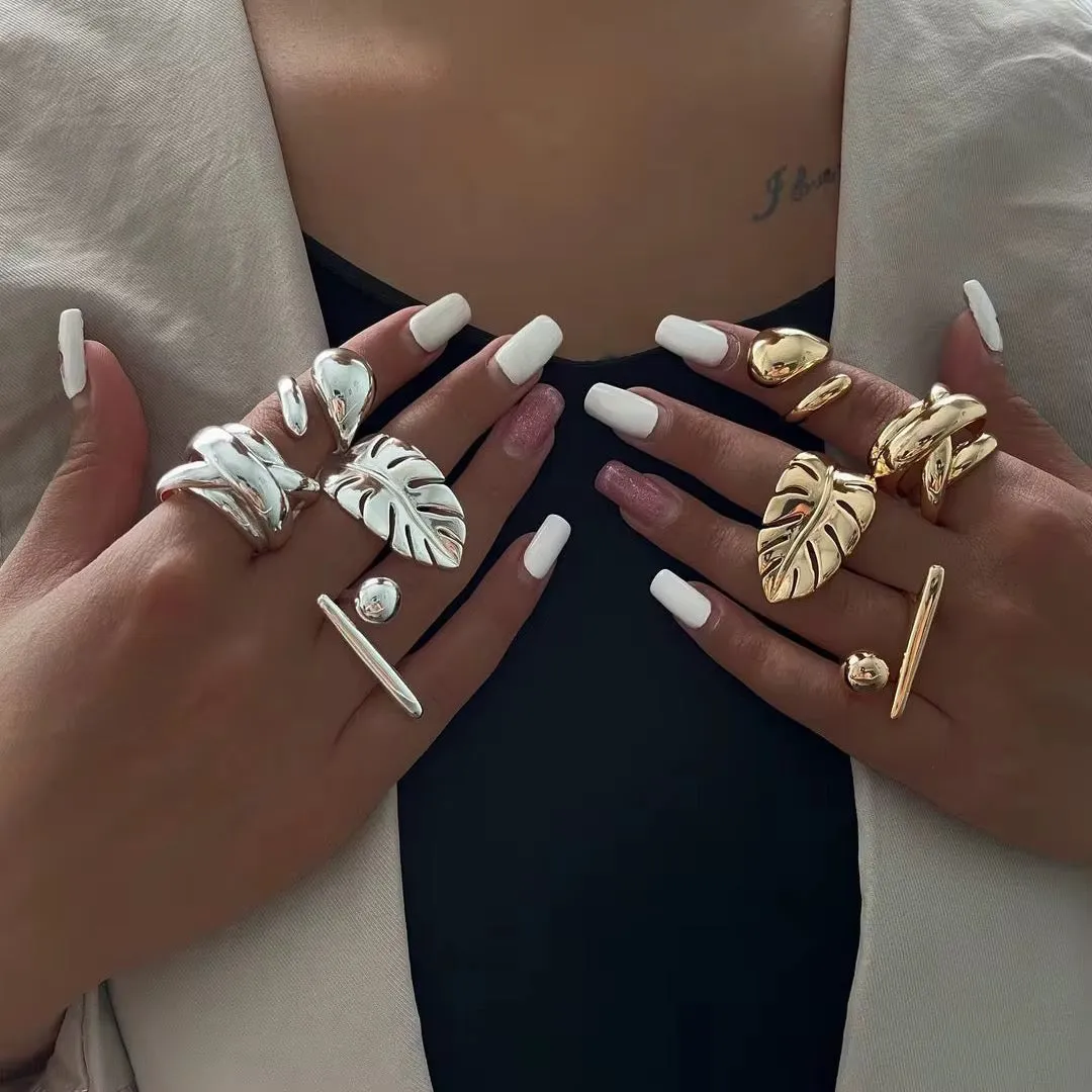 Statement Leaf Ring