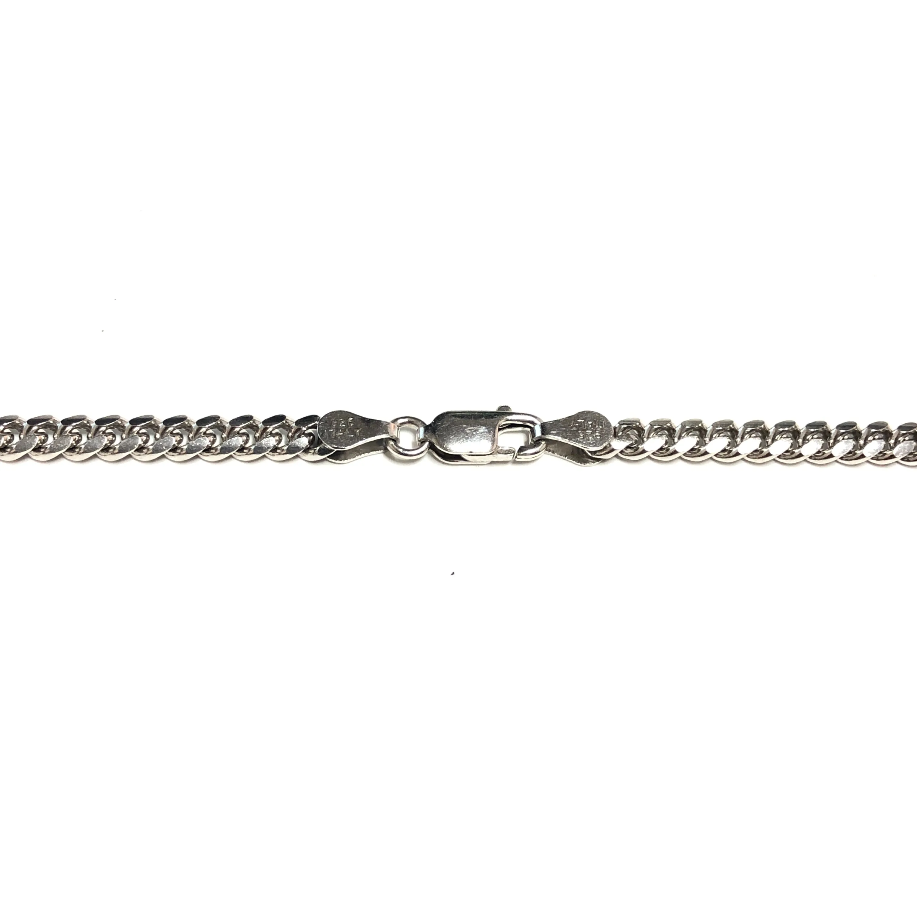 Sterling Silver (4mm) Miami Cuban Chain (20" to 30")