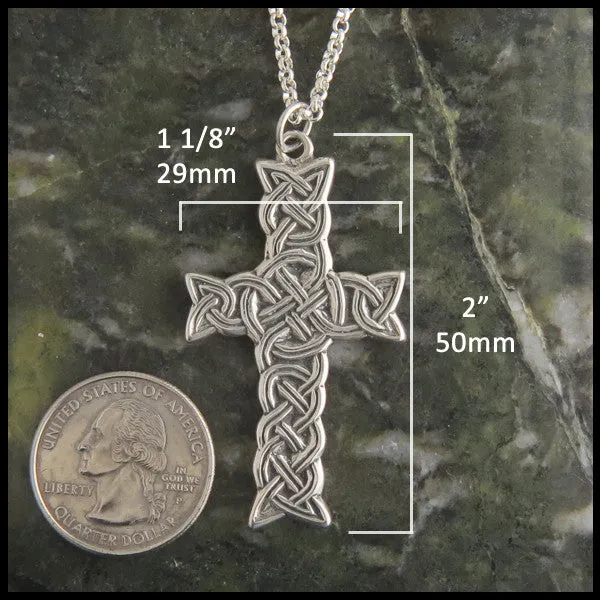 Sterling Silver Highland Celtic Cross Pendant
