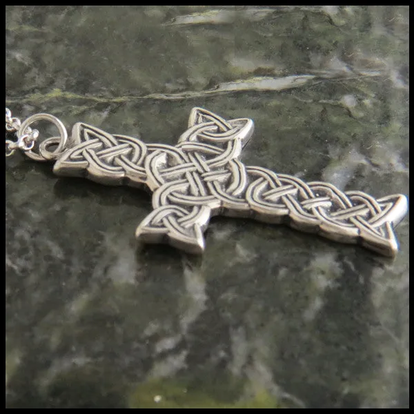 Sterling Silver Highland Celtic Cross Pendant