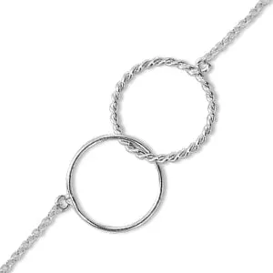 Sterling Silver Interlocking Bracelet