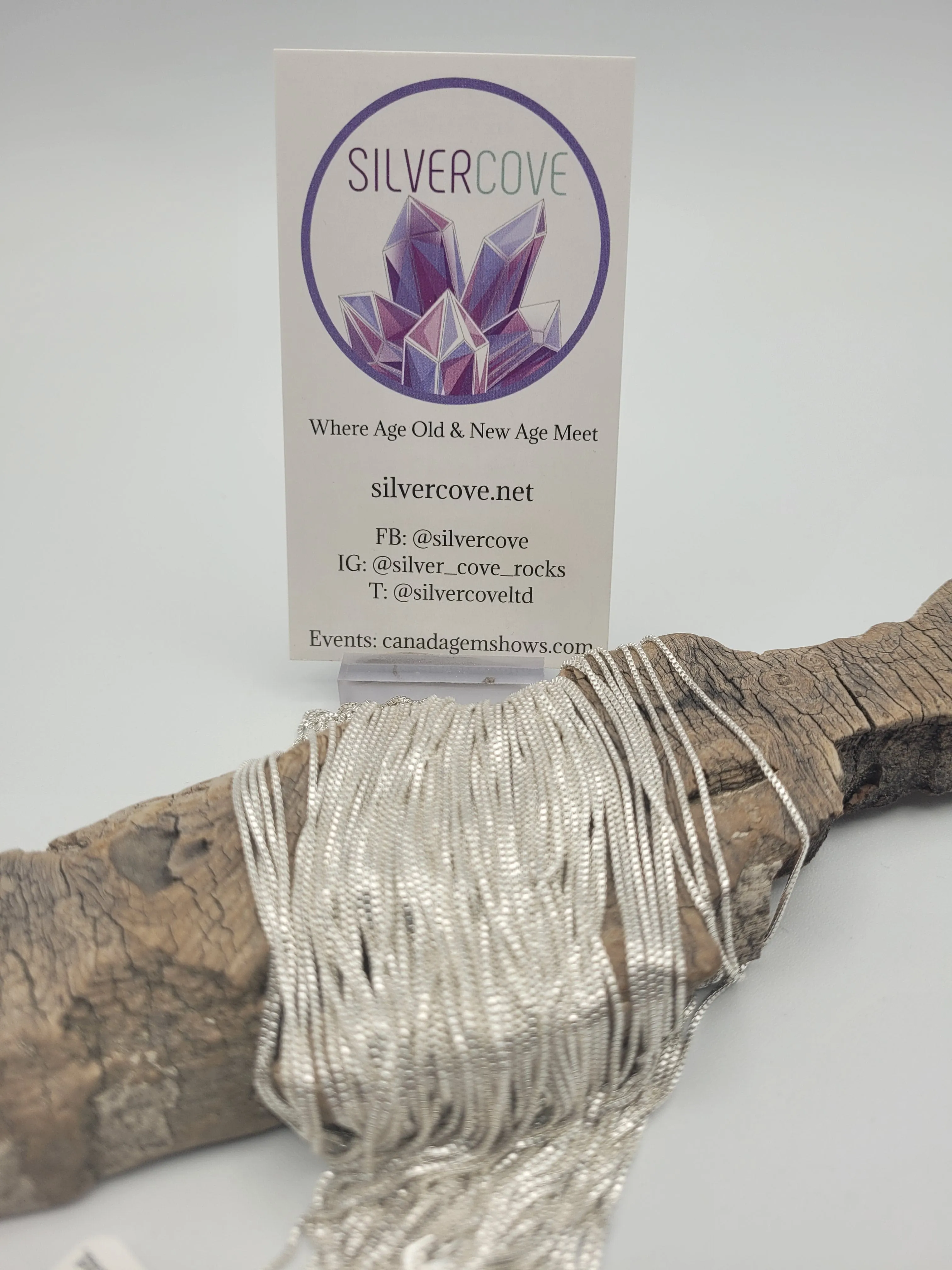 Sterling Silver Tiny Box Chains