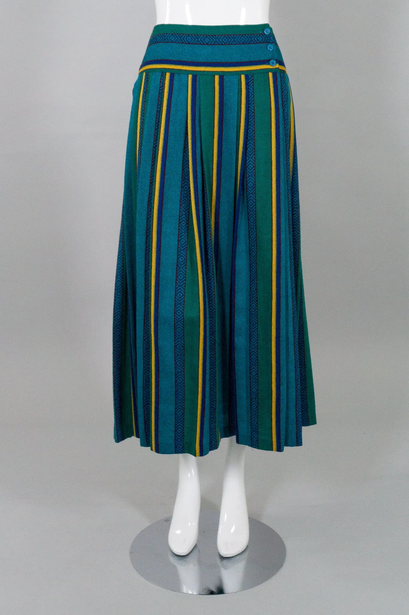 Striped Tie Jacket & Skirt Set