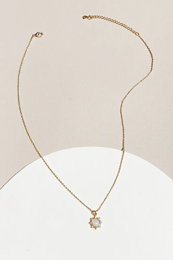 Sun Opal Necklace