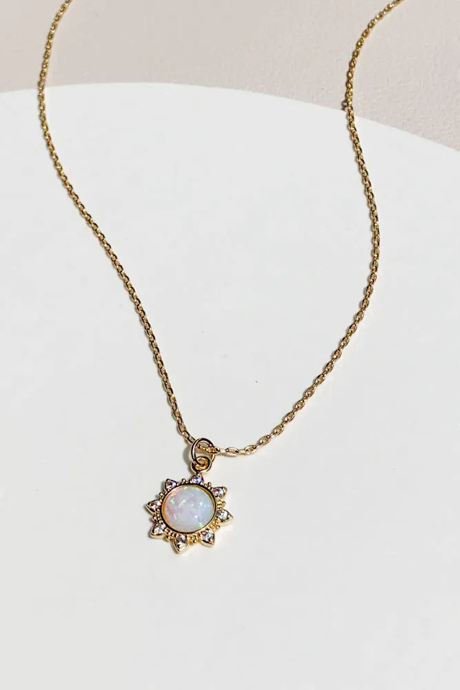 Sun Opal Necklace