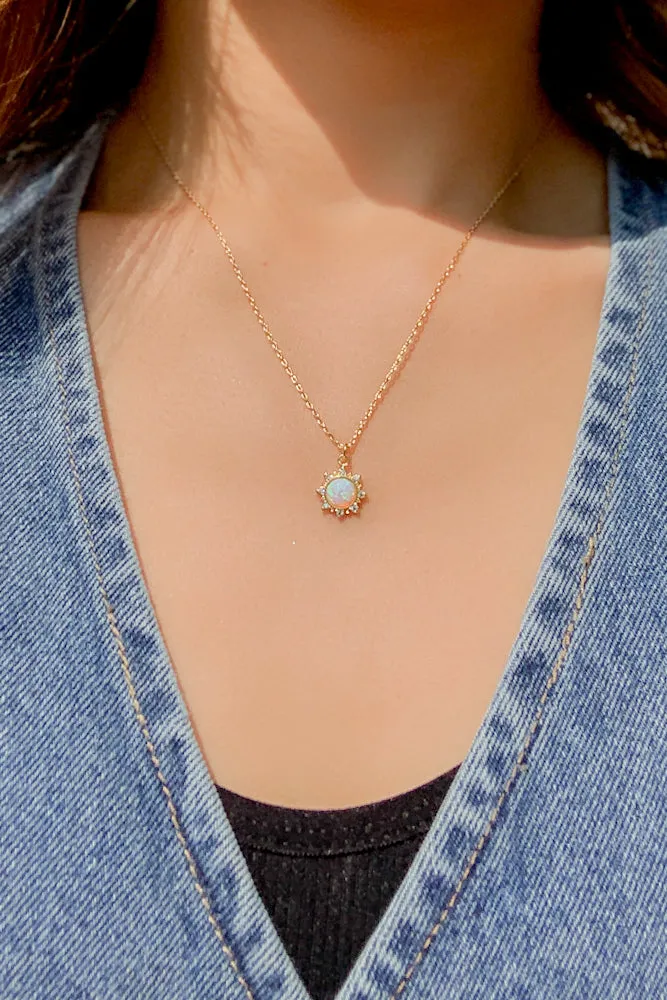 Sun Opal Necklace