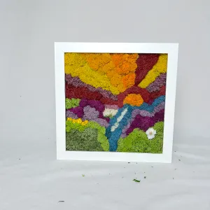 Sunset Moss | Moss Wall Art | Preserved Moss Artwork