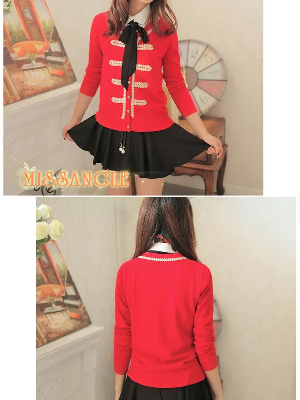 sweet Napoleon military style cardigan