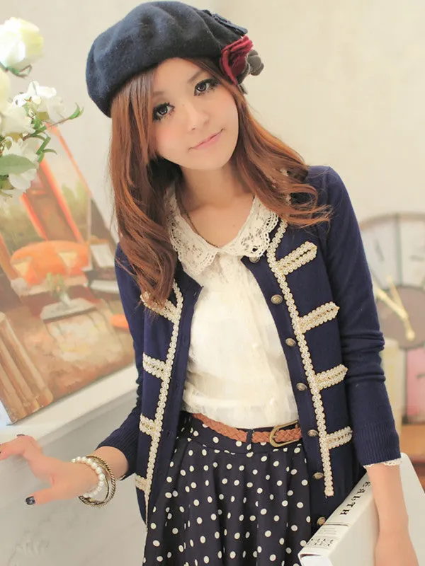 sweet Napoleon military style cardigan