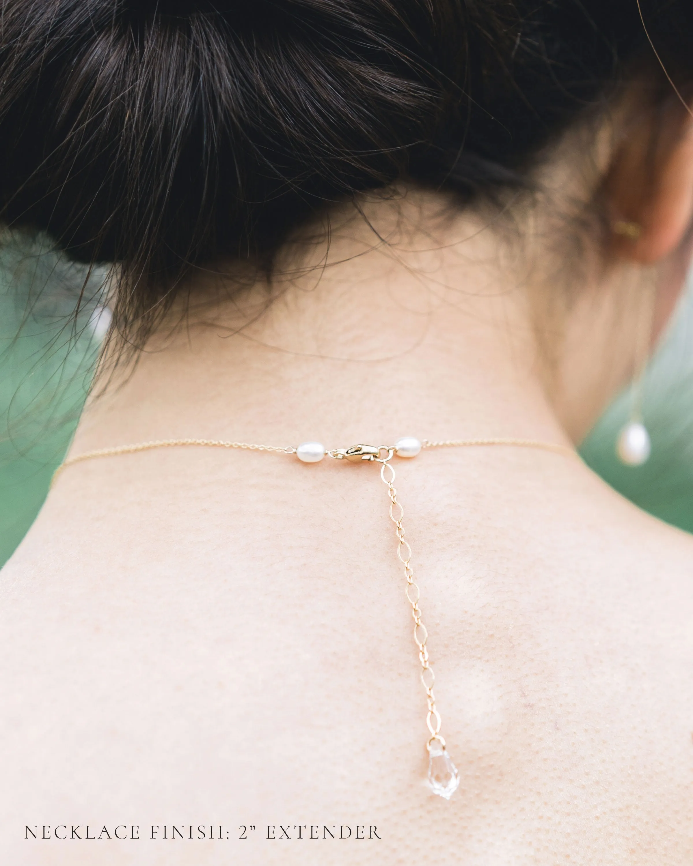 Teardrop Pearl Layered Necklace