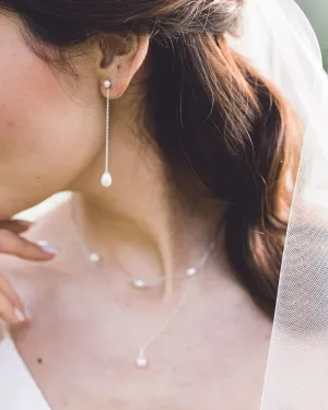Teardrop Pearl Layered Necklace