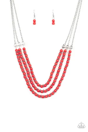 Terra Trails - Red Necklace