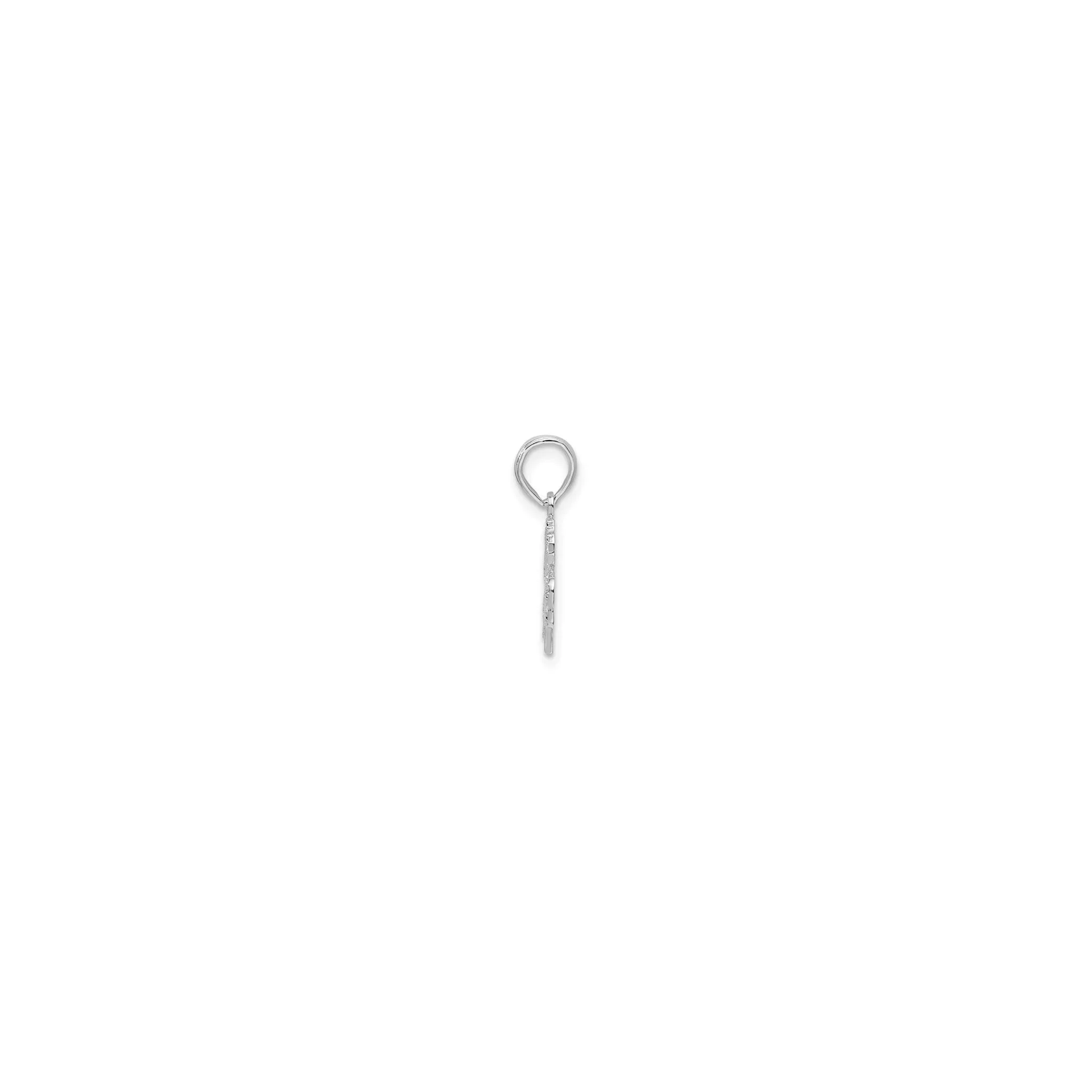 Textured Shamrock Pendant (Silver)