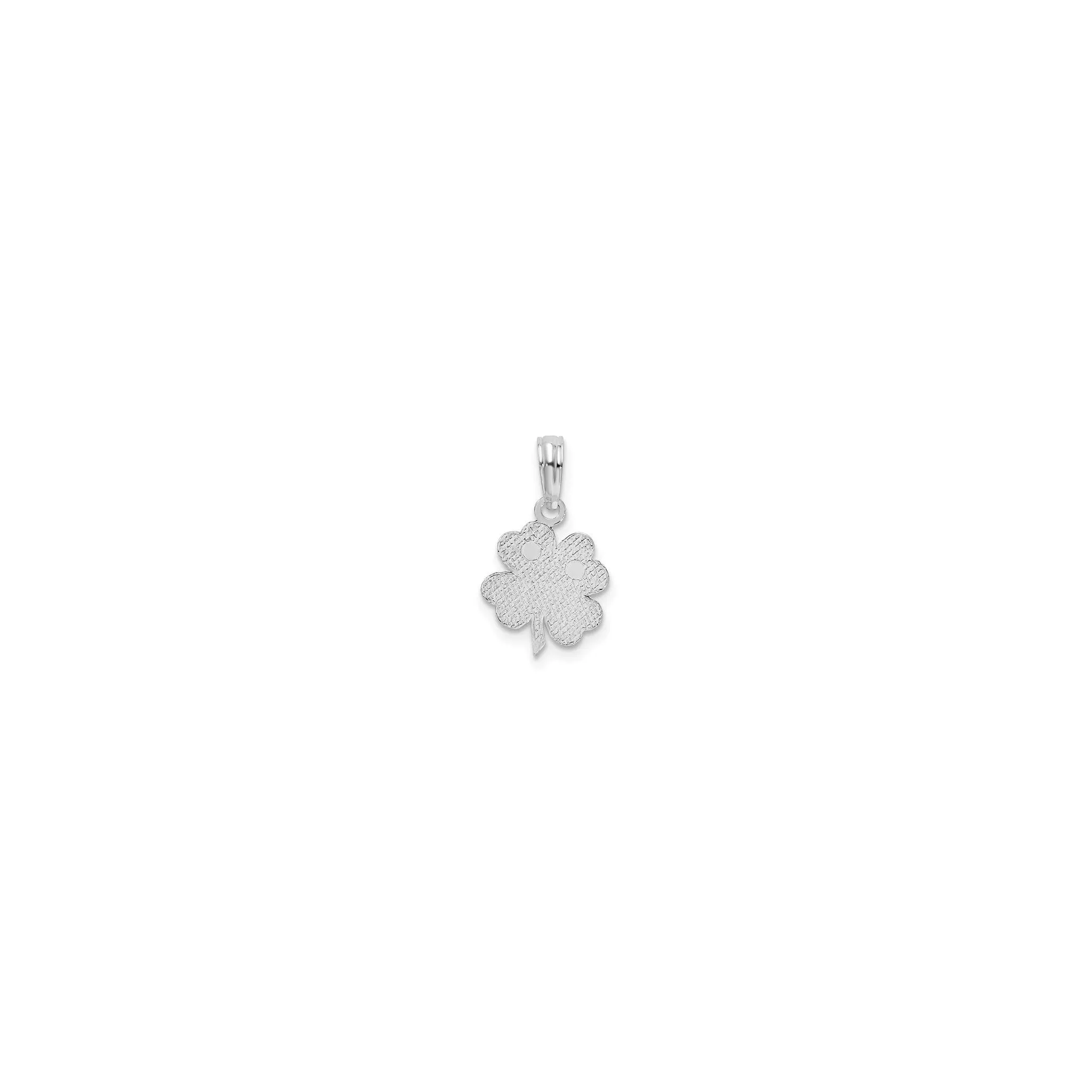 Textured Shamrock Pendant (Silver)