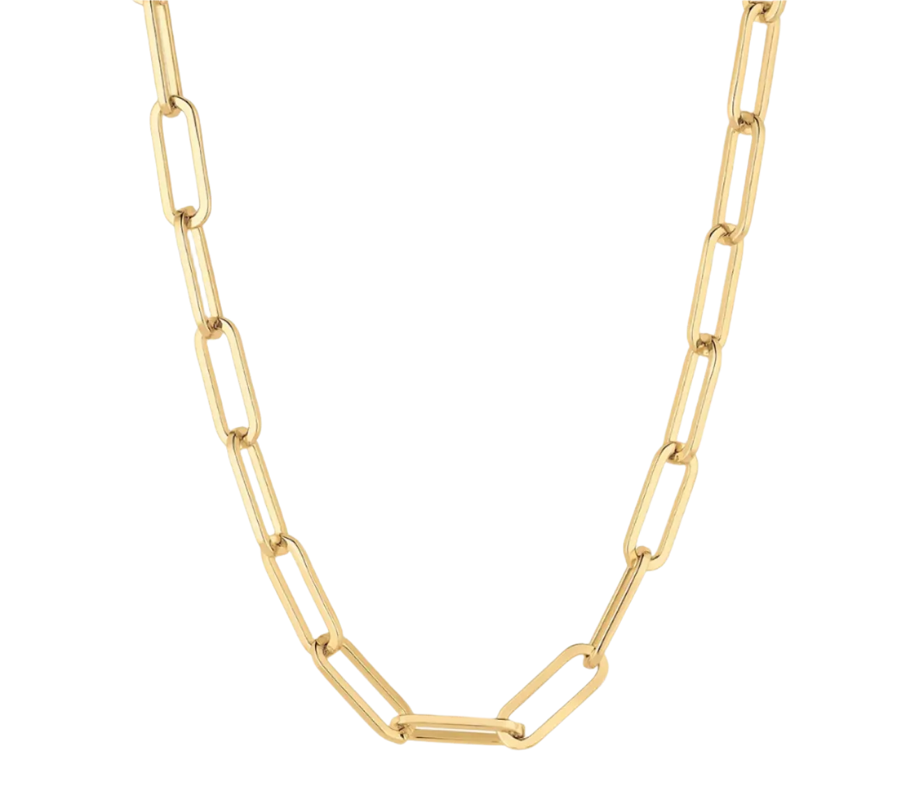 Thatch - Allegra 14K Gold Plated Chunky Paperclip Chain Necklace
