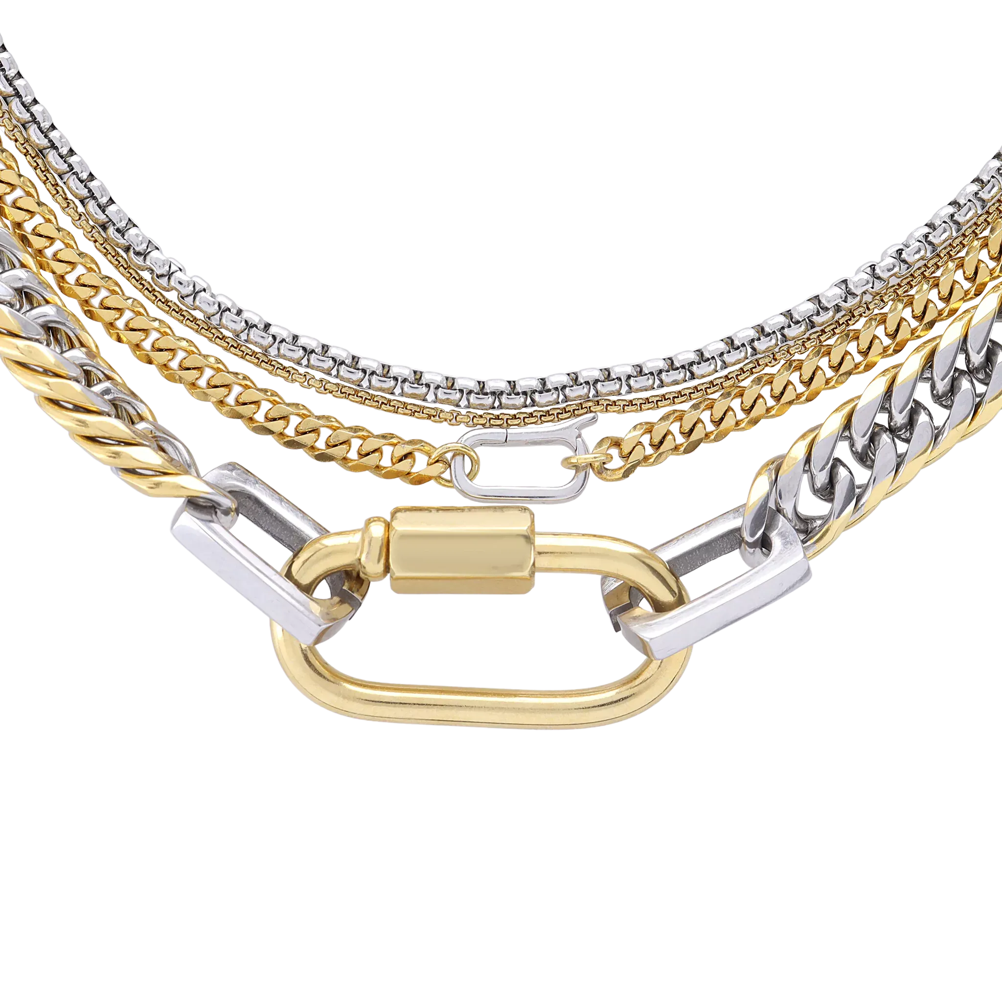 THE CARABINER NECKLACE SET