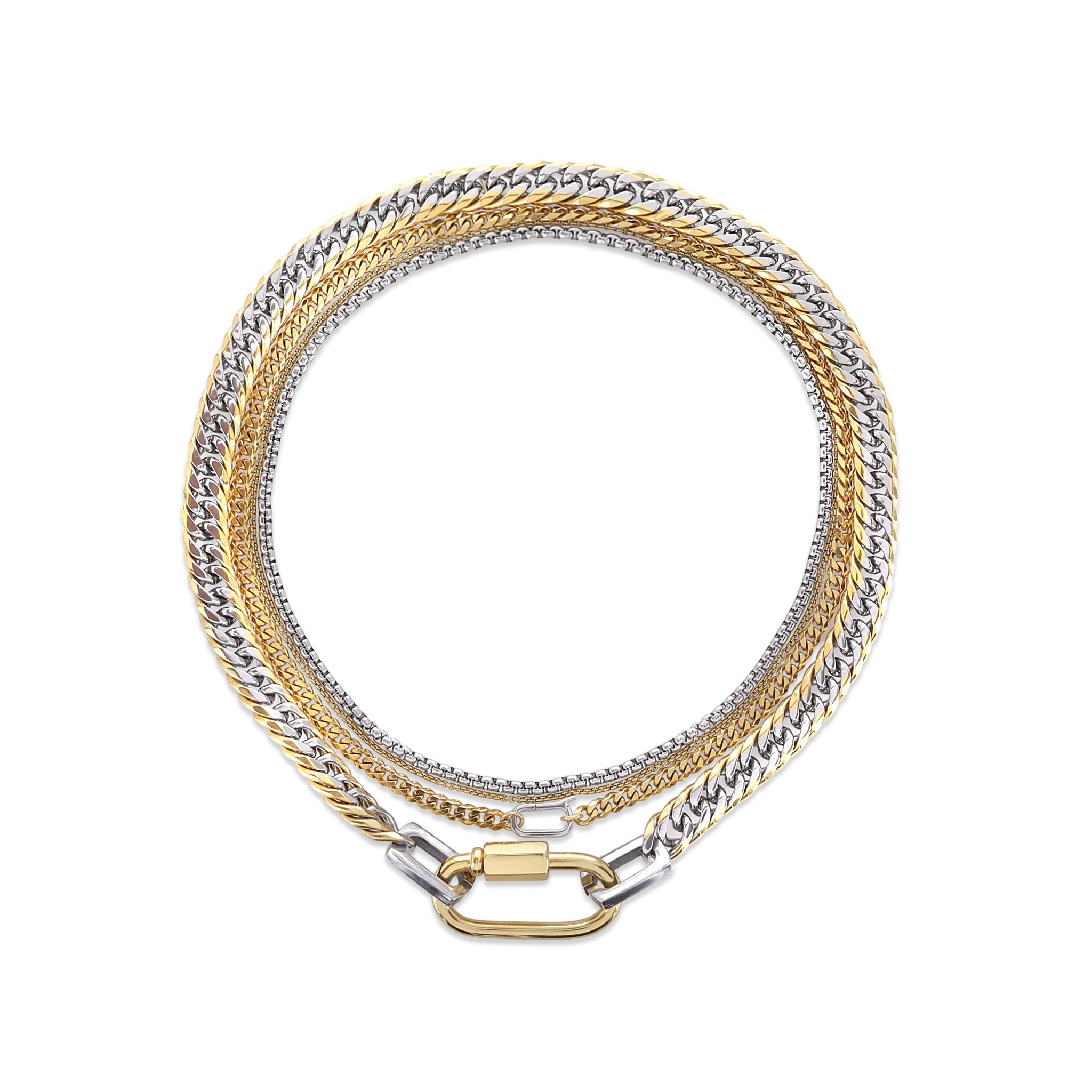 THE CARABINER NECKLACE SET