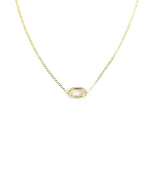 The Fine Lexi Lock Necklace: Cuban Chain