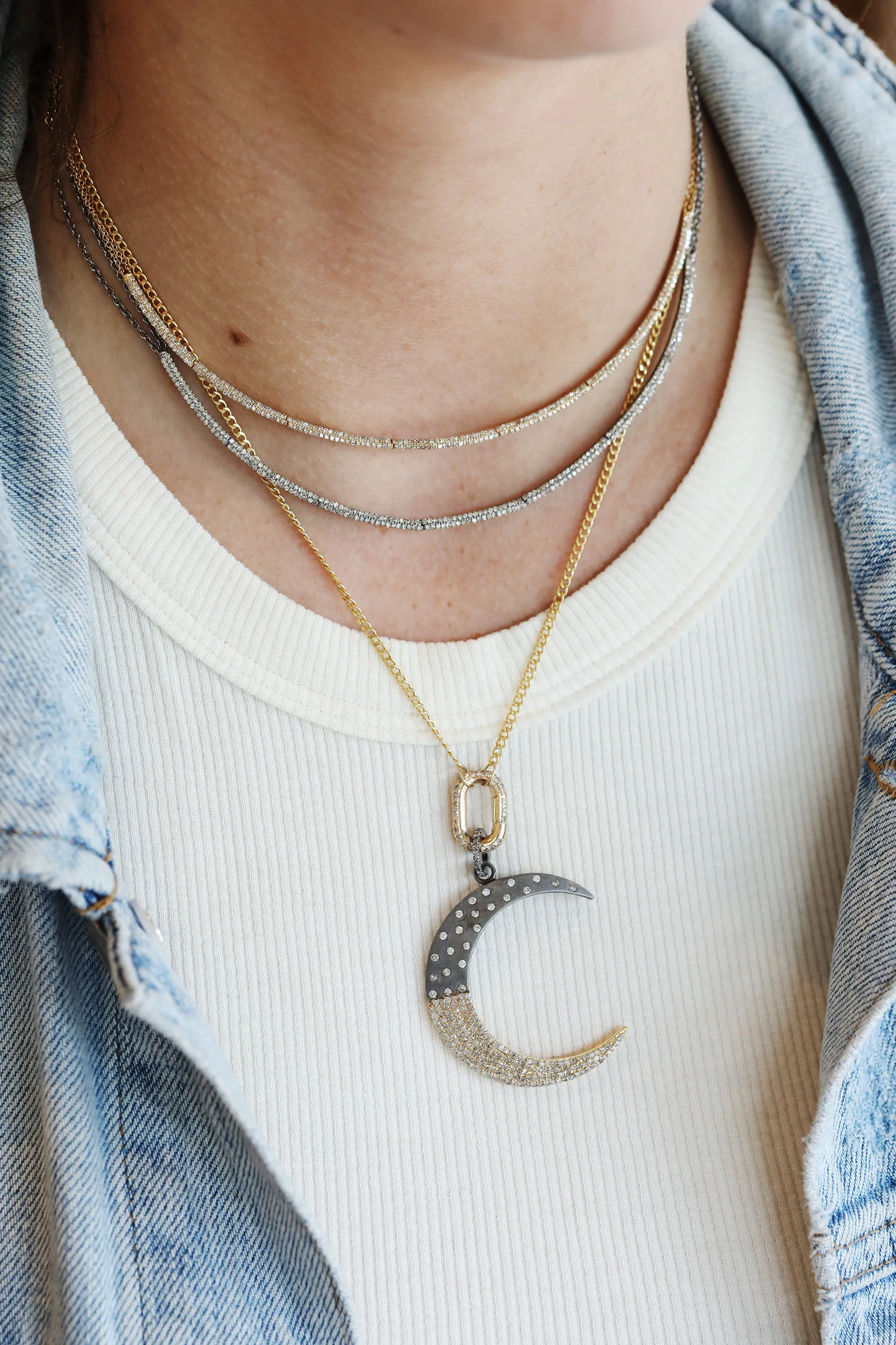The Fine Lexi Lock Necklace: Cuban Chain