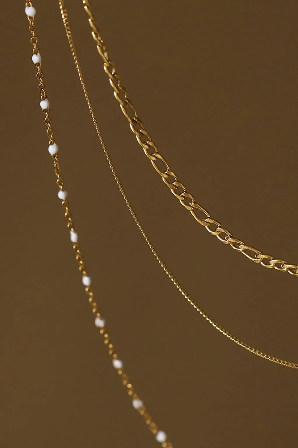 The Fionna 18K Gold Plated Layered Chain   Pearl Necklace
