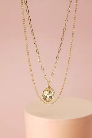 The Kensy Layered Coin Necklace