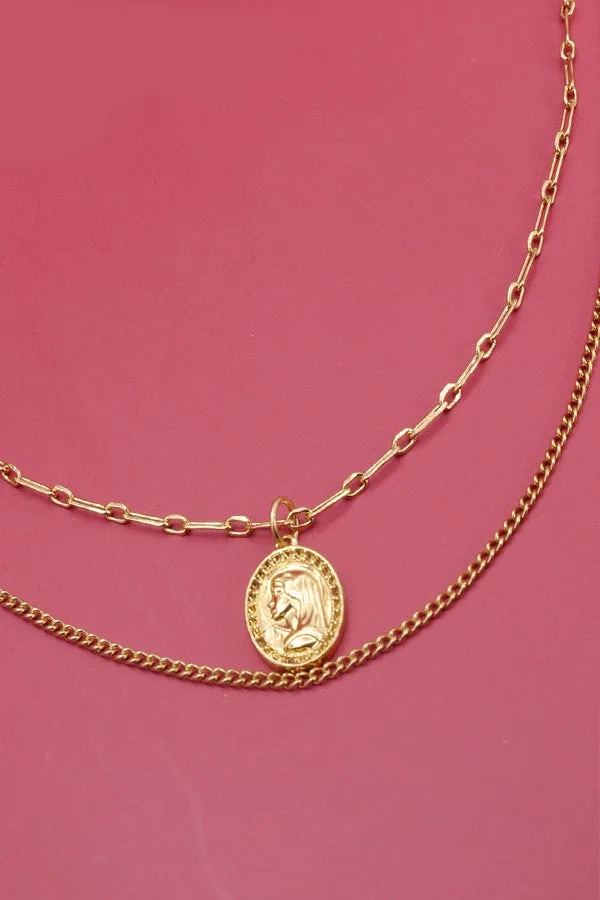 The Kensy Layered Coin Necklace