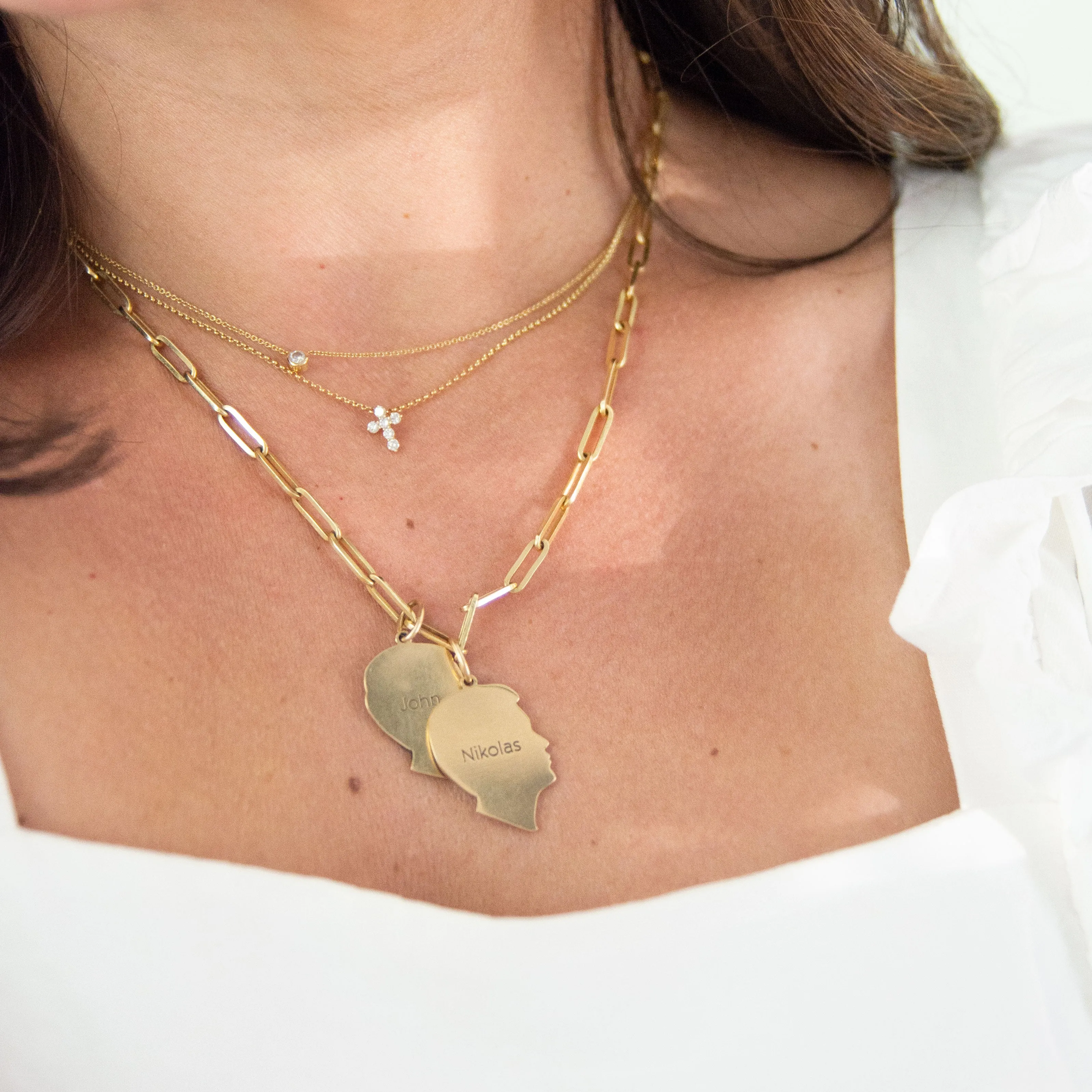 The Petite Diamond Cross Necklace