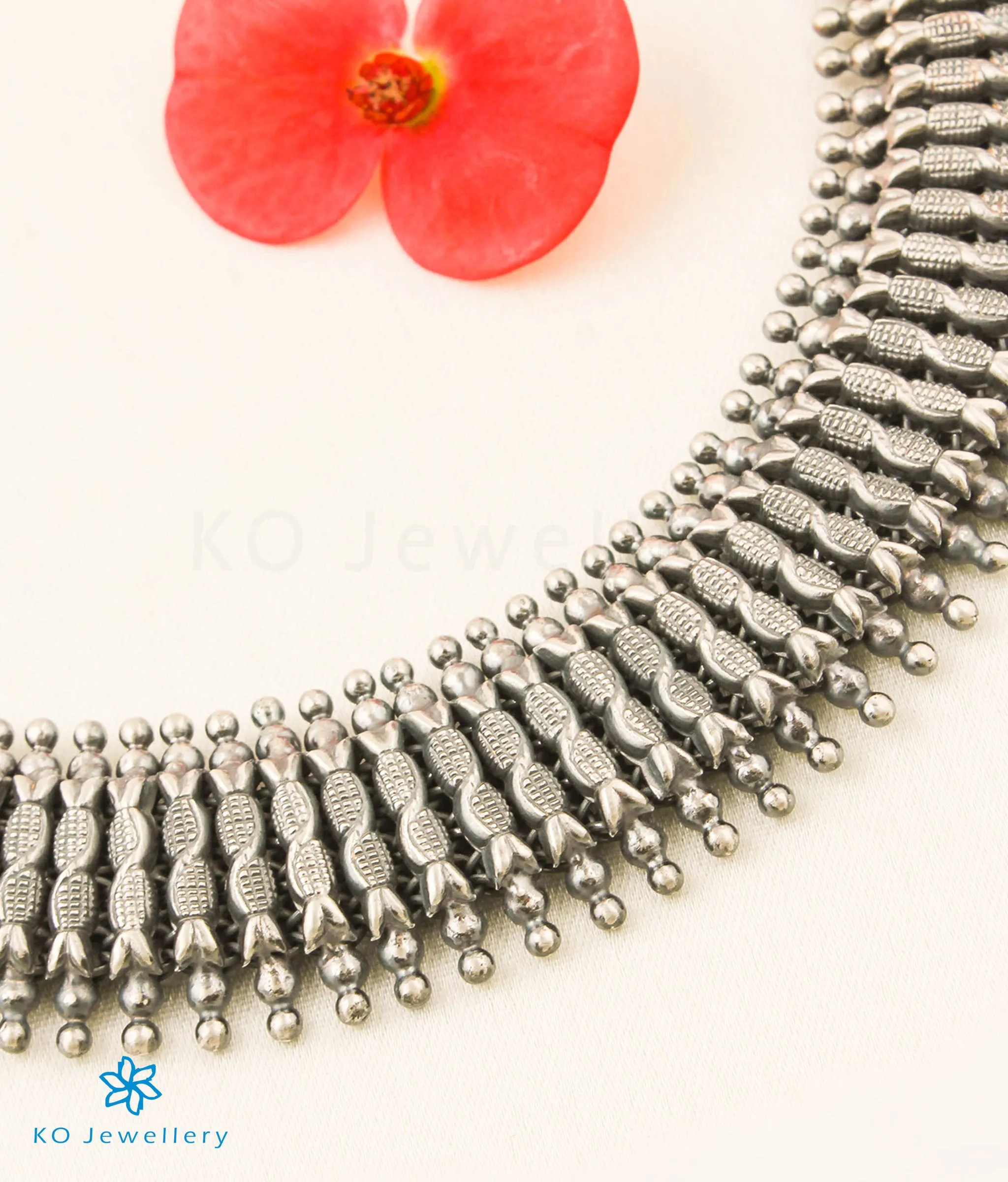 The Prashanti Silver Necklace/Waistbelt (Oxidised)