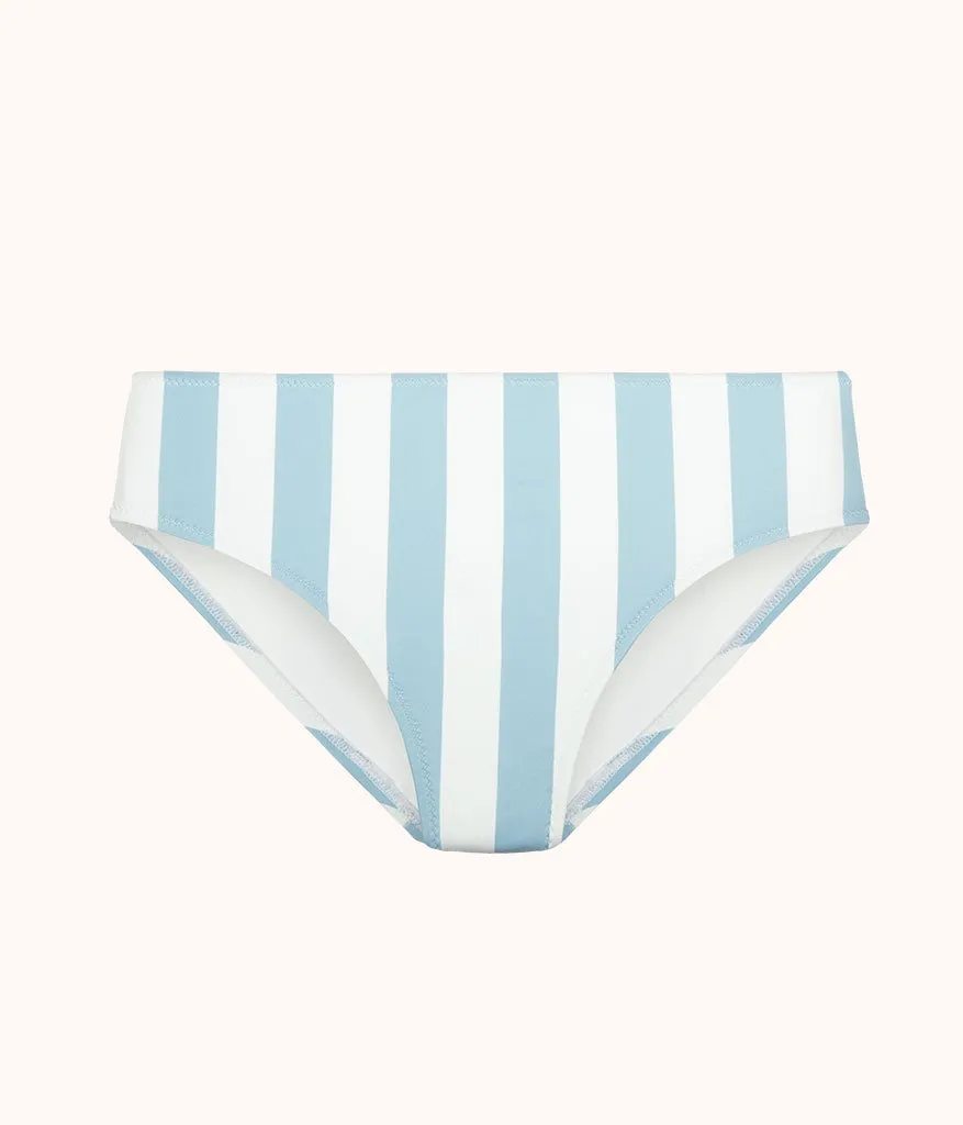 The Swim High Waist Bikini Bottom: Cabana Stripe