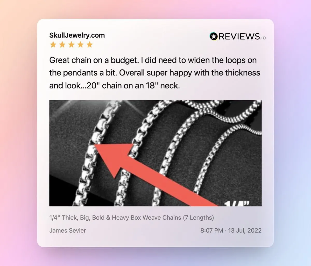 Thick, Big, Bold & Heavy Box Weave Chains (7 Lengths)