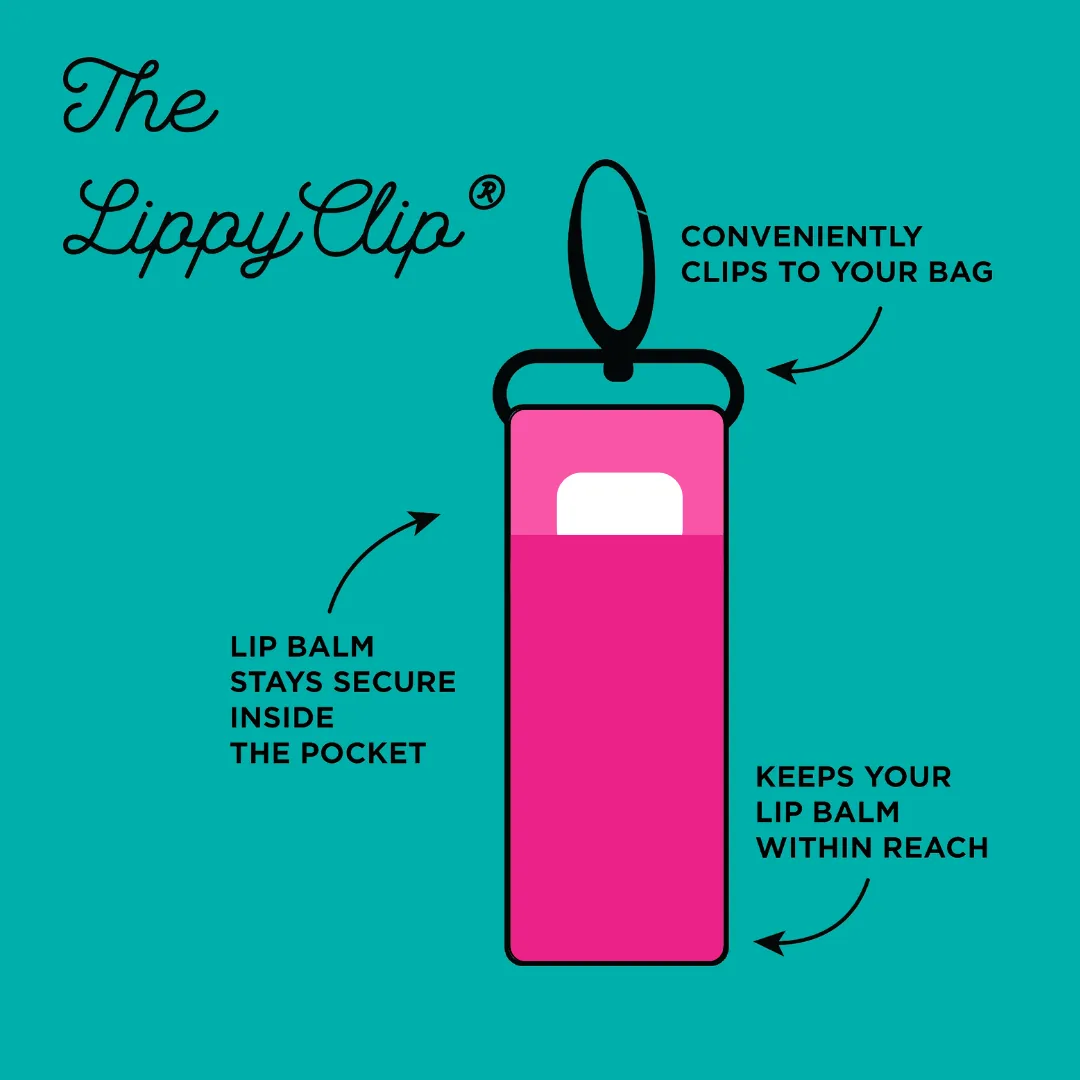 Tie Dye LippyClip® Lip Balm Holder