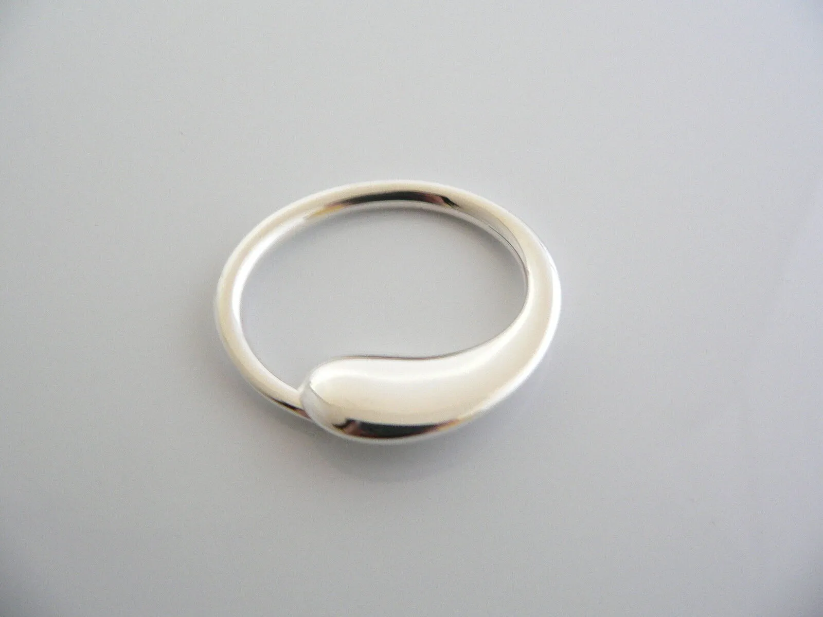 Tiffany & Co Silver Peretti Eternal Circle Key Ring Keychain Keyring Gift Love