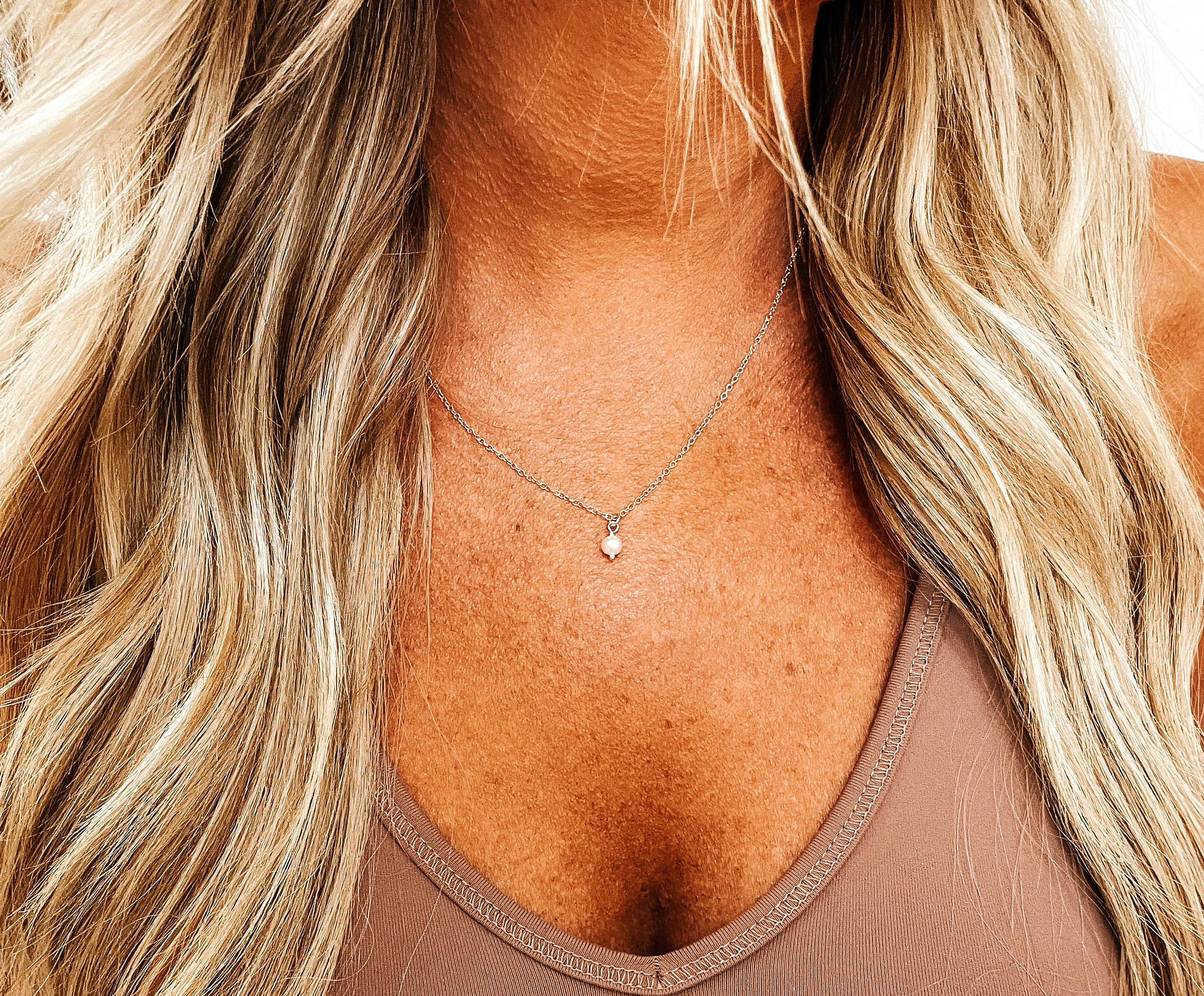 Tiny Pearl Necklace
