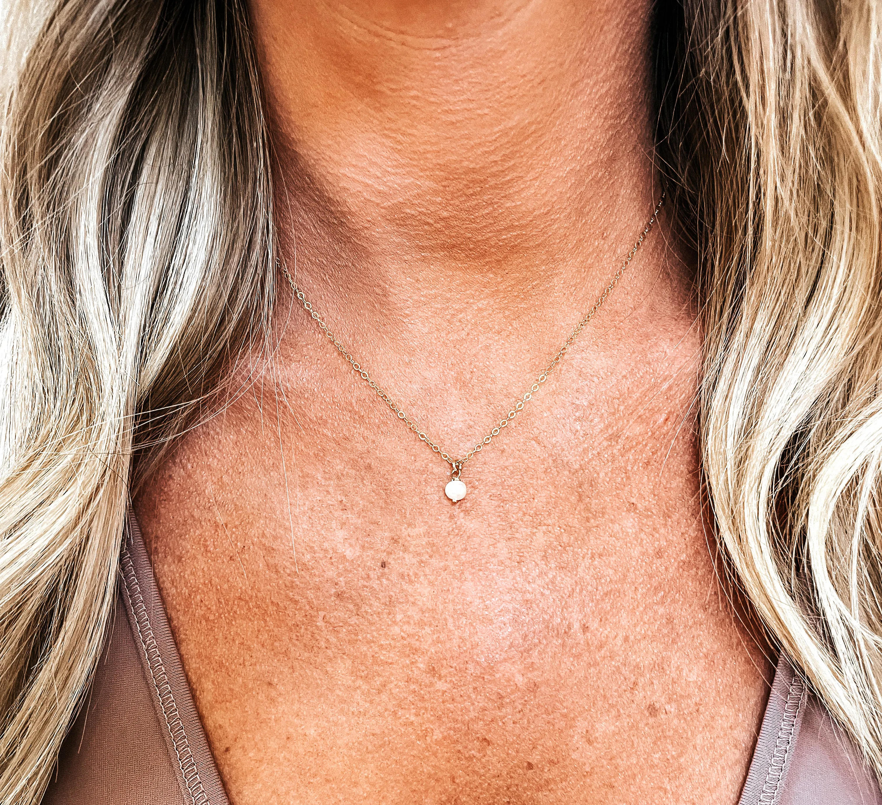 Tiny Pearl Necklace