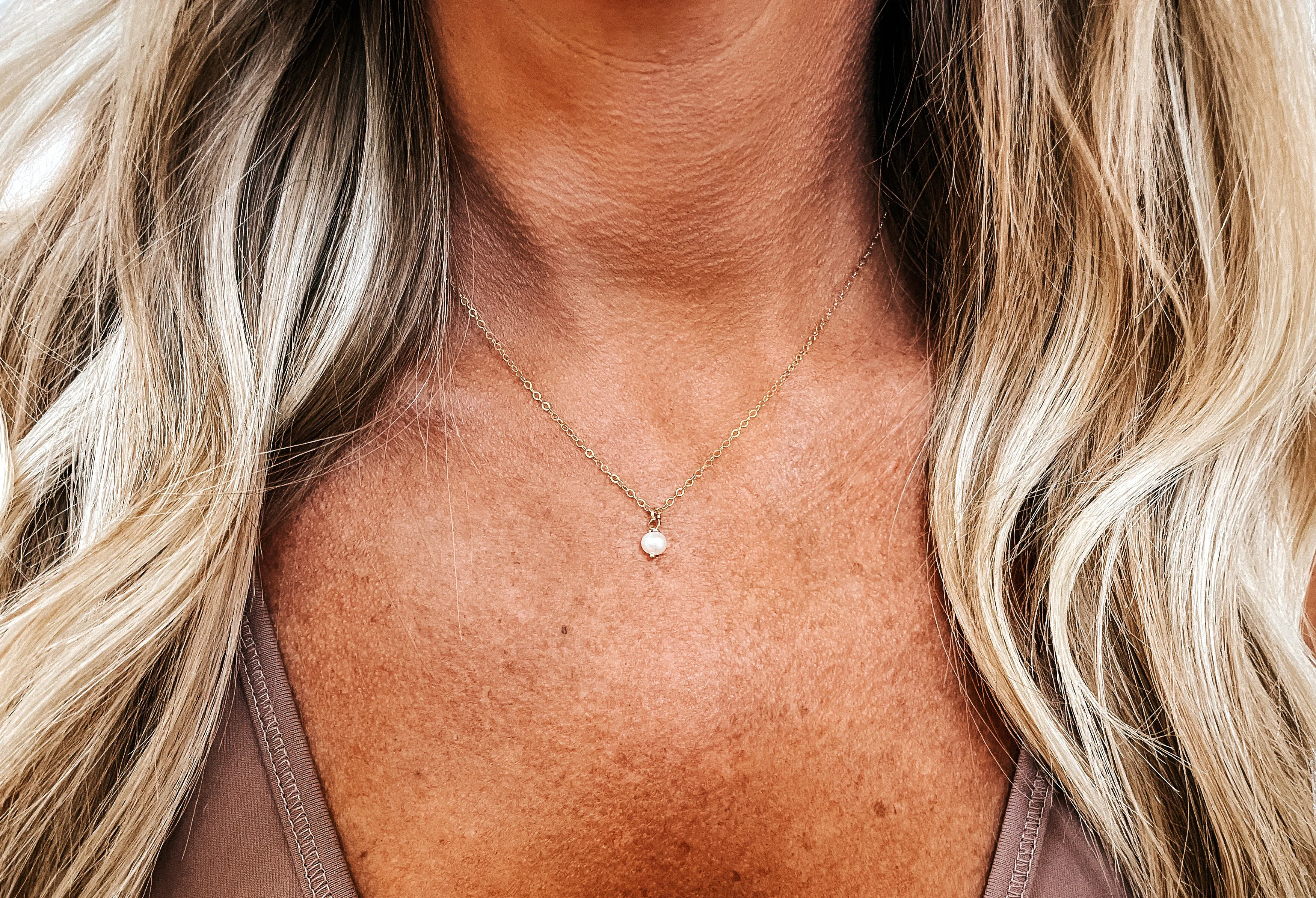 Tiny Pearl Necklace