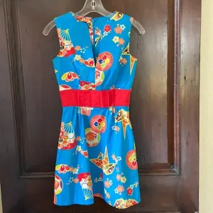 Trashy Diva Asian Fan Print Dress Size 0