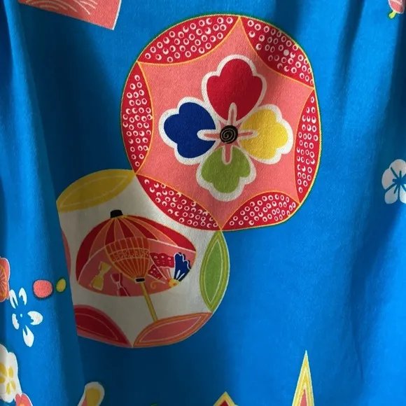 Trashy Diva Asian Fan Print Dress Size 0